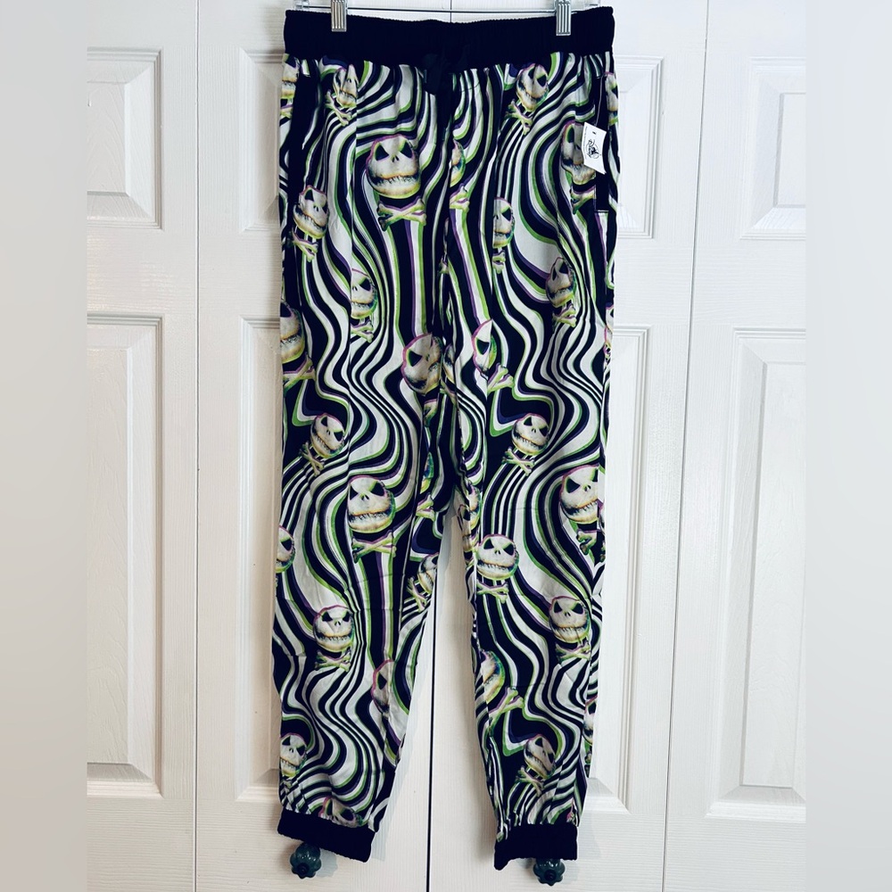NWT Disney Parks Jack Skellington Nightmare Before Christmas Joggers Medium